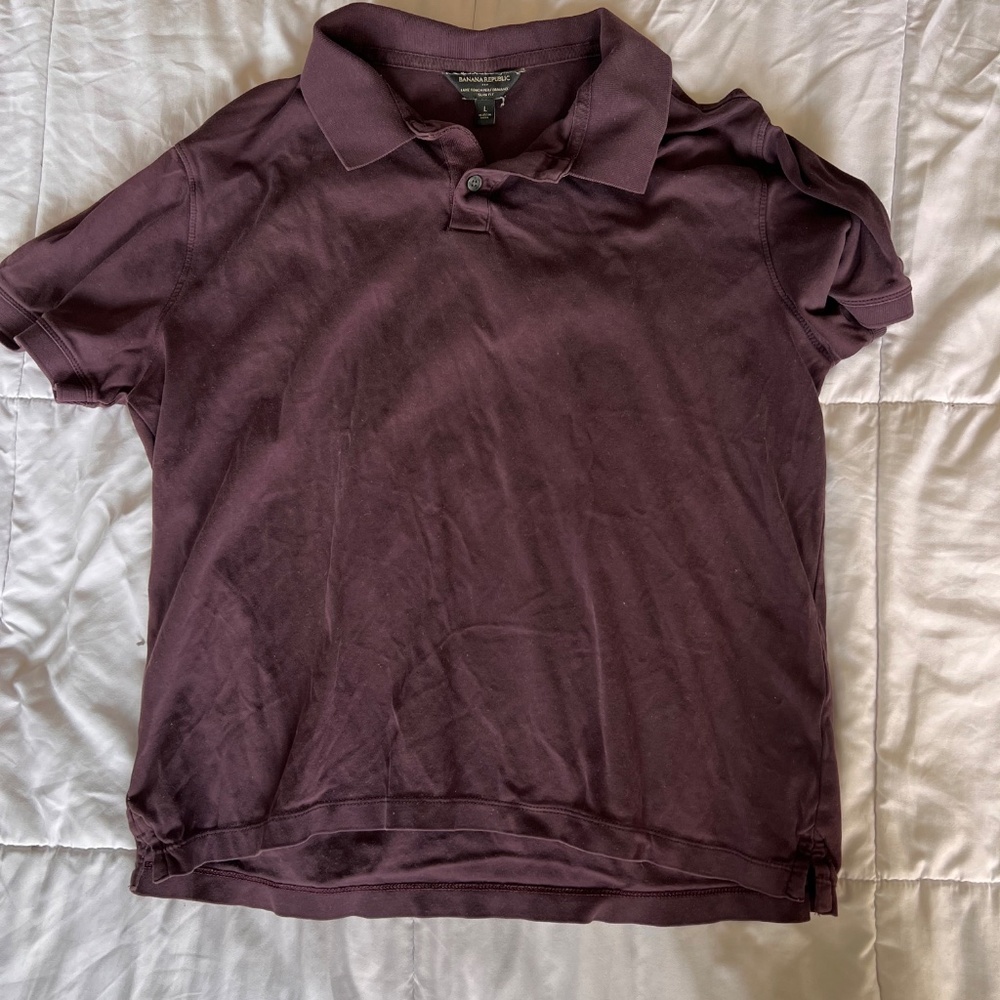 Maroon Men's Polo Shirt